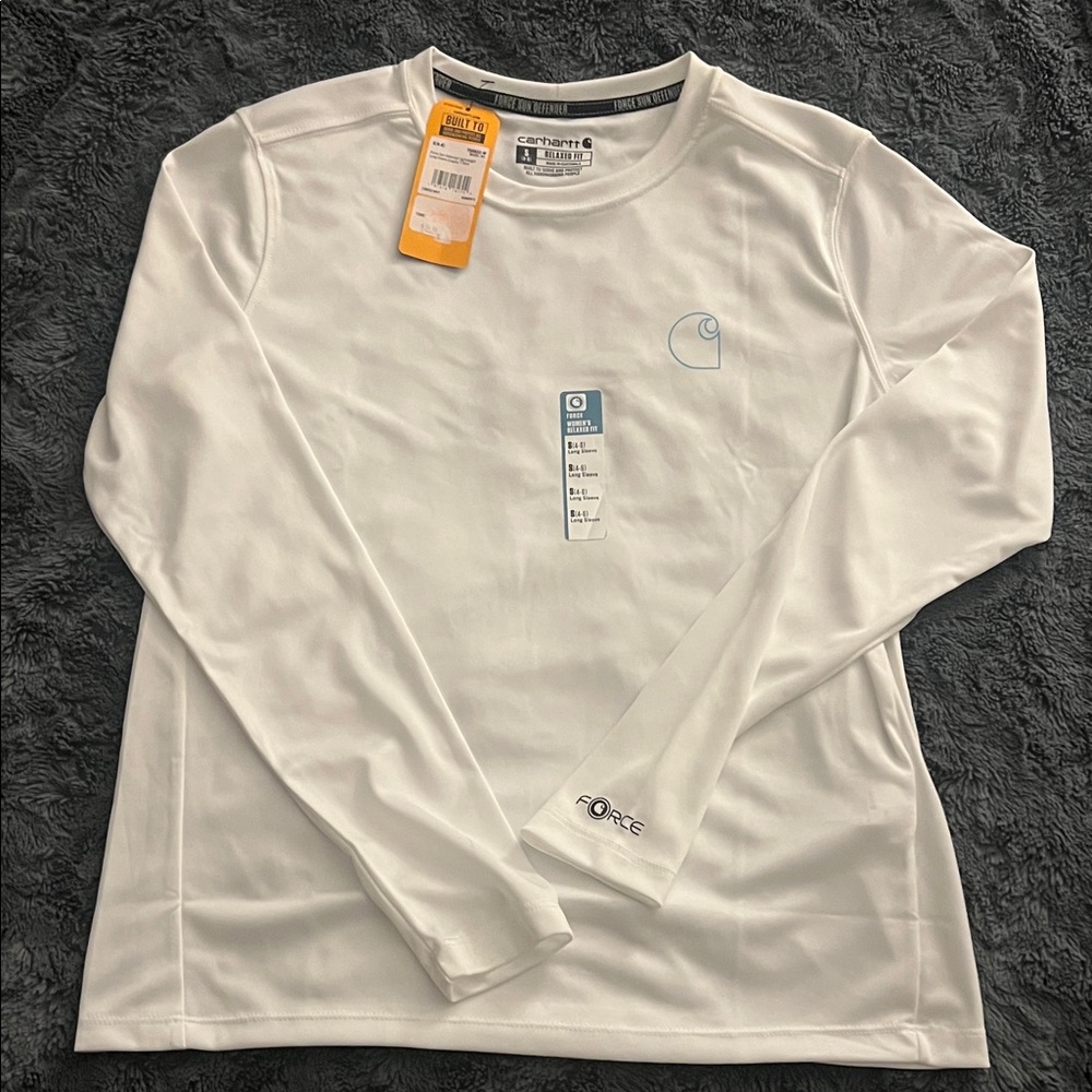 Carhartt Women’s Crisp White Long Sleeve Tee
